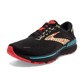 Brooks Men's Adrenaline GTS 22 Supportive Running Shoe, Black/Blue/Bittersweet, 11.5