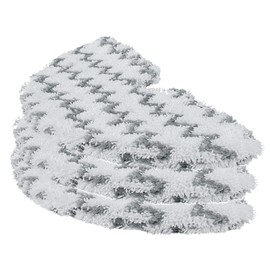 ECOMAID 3 Replacement Triangle Pads Compatible with Shark Euro Pro Pocket Steam Mop S3501, S3601, S3801CO, S3901 with Triangle Mop Head (Microfiber Grey)