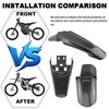ABCERRSI Surron Front Rear Fender Set,3pcs Shock Front Rear Mud