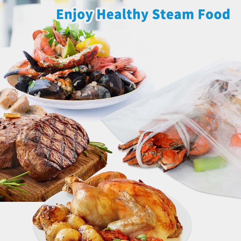 10×Seafood Boil Bags Medium Size Boil Bag for fish, crab,