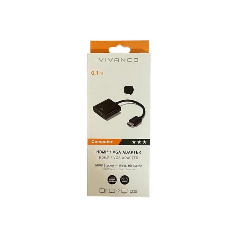HDMI® VGA Adapter, HDMI® Male, VGA Female