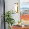 Deco 79 Aluminum Metal Single Candle Wall Sconce, 5" x