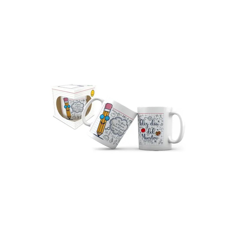Taza Día Del Maestro Maestra Teacher Miss Con Nombre Y