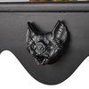 Gothvanity Bat Floating Shelf Set of 2, Black Flying Bat