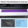 NYTKL 4 PCS Car Door Sill Protector, Carbon Fiber Auto