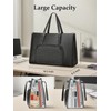 MATEIN Laptop Tote Bag with Insulated Lunch Compartment, 15.6 Inch