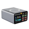 8 Ports 80W LED Display Screen Phone Charger Adapter With