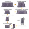REDCAMP Waterproof Camping Tent Tarp - 95" x 83", 4