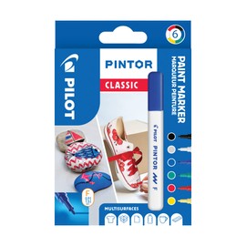 Pilot Pintor Fiber Pen Creative Marker (Pack of 6)