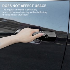 Treesiche Door Handles Decoration Trim Cover Accessories for 2024 2025 Mustang Mustang EcoBoost/‌GT,Gloss Black Exterior Door Handle Cover