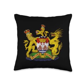 HONG KONG COAT OF ARMS INDEPENDENCE FLAG Free Hong Kong Throw Pillow, 16x16, Multicolor