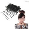 Beavorty 100pcs U-shaped Hairpin for Women Bobby Pins Non-slip Hair