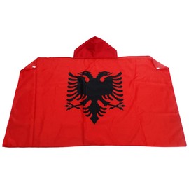 AZ FLAG UMHANGFLAGGE ALBANIEN 150x90cm - ALBANISCHE Cape Fahne 90 x 150 cm - flaggen