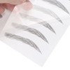 6D Eyebrow Tattoo Sticker, Eyebrow Shaping Stencils, Semi-Permanent, Hair-Like, Waterproof