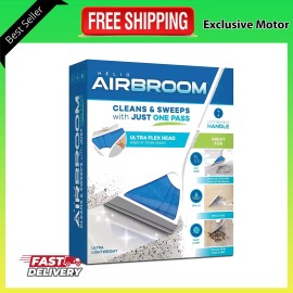 Helio Air Broom All Surface Lightweight Silicone Broom Squeegee Pet Hair Remover