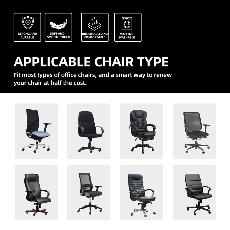 YOXEULL Sunflower Computer Office Chair Covers Stretchable Soft Fit Universal