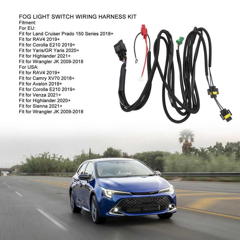 Fog Light Switch Wiring Kit Switch Wire Harness with 40A