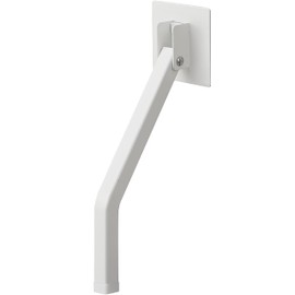 Yamazaki 3726 Folding Door Stopper with Tape, Long White (In Use) Approx. W 2.8 x D 3.1 x H 9.8 inches (7 x 8 x 25 cm), Smart Double-Sided Tape, Easy Installation, Entrance Door, Operated with One