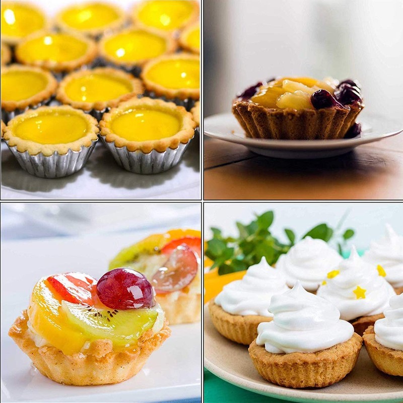 30 Piezas Molde de Tarta de Huevo, Egg Tart Molde