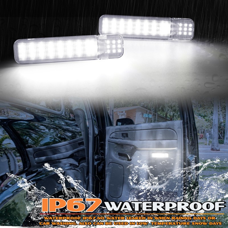 AreLokpri LED Interior Door Panel Light Compatible for 1997-2007 C-he-vy
