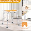 U-shaped Shower Stool to Sit on in Shower, Adjustable Height