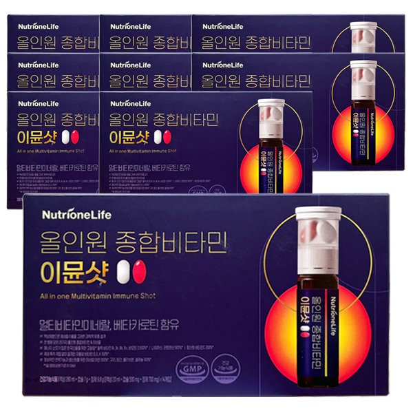 Nutrione Life Nutrione All-in-One Multivitamin Immune Shot 108 pieces/9 boxes, 18 weeks’ worth / 뉴트리원라이프 뉴트리원 올인원 종합비타민 이뮨샷 108개입/ 9박스 18주분