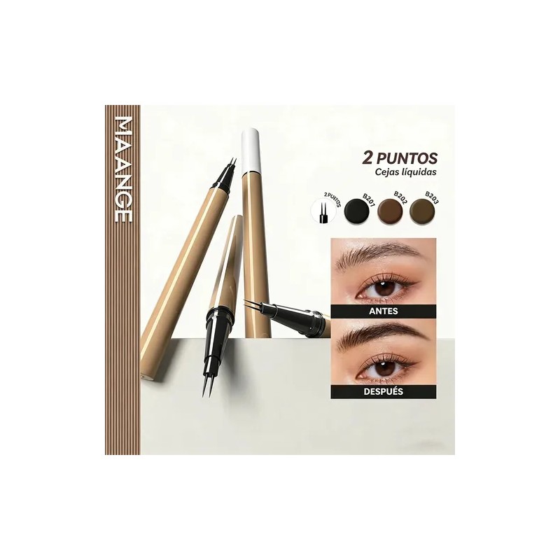 Lapiz Para Cejas,Delineador de Cejas LíQuido,Efecto 3D Waterproof,Natural Lapiz De