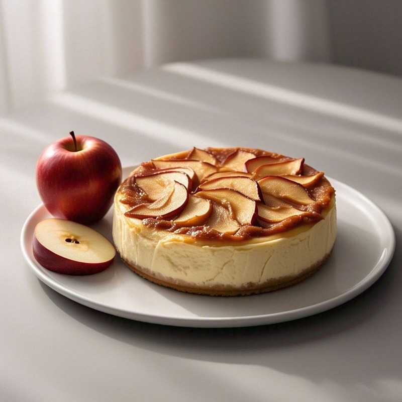 Andy Anand Fresh Baked Gourmet Apple Cheesecake 9" Preservative-F