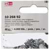 efco rund-Pailletten, Silber Hologramm, 6 mm, 40 g, 4000-piece
