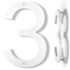 Yafimea 8 Inch White House Numbers, Large Floating Screw On