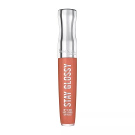 Rimmel London Stay Glossy Lip Gloss, 465 Melon-Air, Non-Sticky, Cruelty-Free, 6-