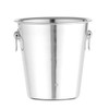 HENDI Weinkühler, Ringgriffe, Flaschenkühler, Sektkühler, 3,3L, ø220x(H)190mm, Edelstahl