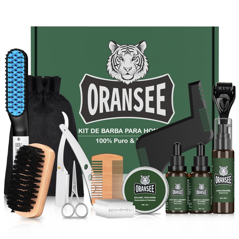 Kit Cuidado de Barba para Hombre 13 en 1 con