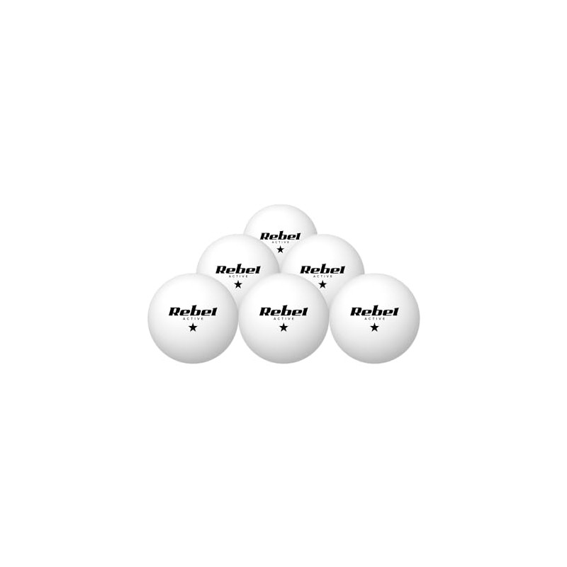 Rebel RBA-4007 Table Tennis Ball Set of 6 Material ABS