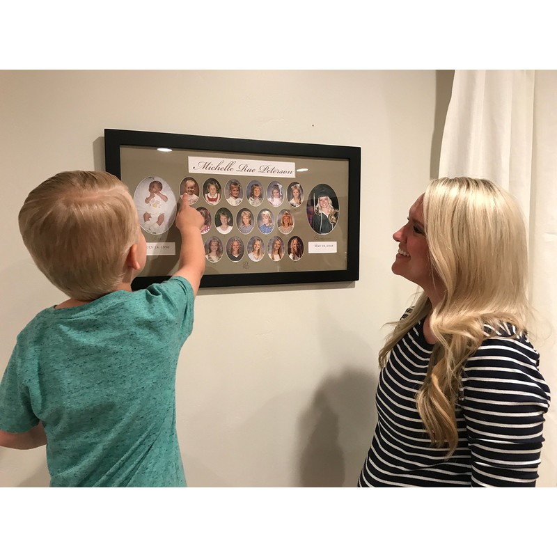 Birth to Graduation 25" x 14" (B-18) Picture Frame, School
