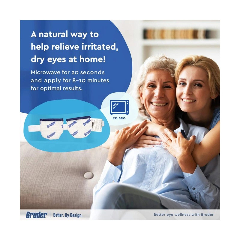 Bruder Moist Heat Eye Compress (Pack of 2) | Microwave