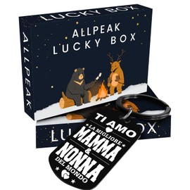 Allpeak Cadeau Maman Mamie Cadeau Noel - Porte Clef - IT, Jet black