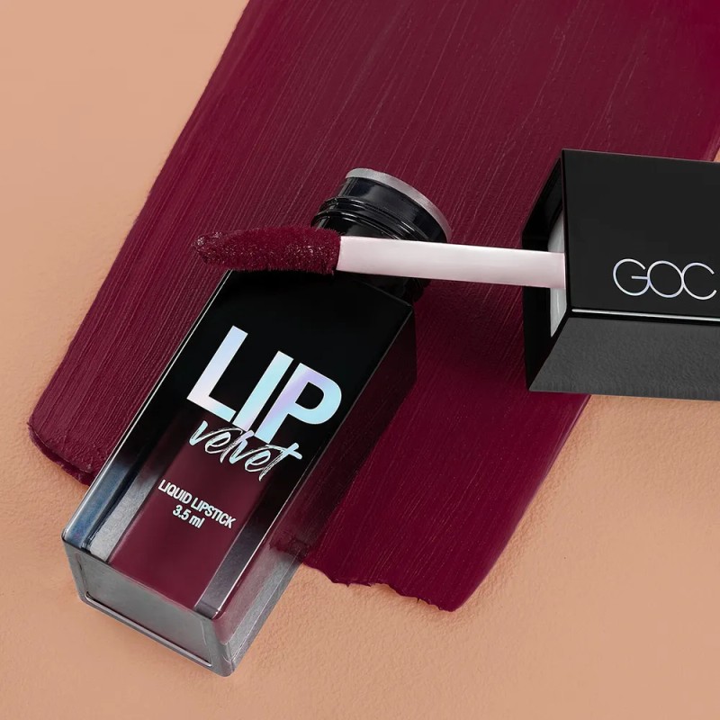 Goc Lip Velvet Labial Líquido Mate Aterciopelado No Reseca Color
