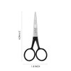 JARVISTAR Black Nail Scissors - 4 Inch Sharp Stainless Steel