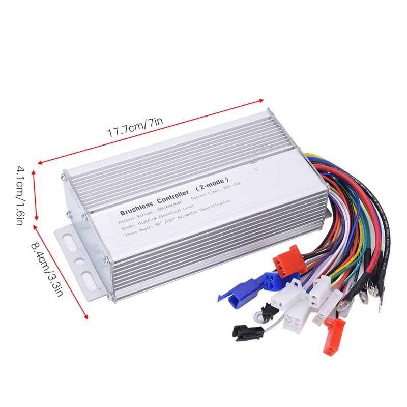 Electric Motor Controller 48V 60V 64V 1000W‑1500W Controller Brushless Speed
