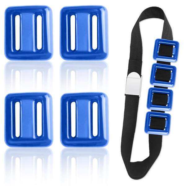 Jamceoceo 4 PCS 3.3LB Diving Weights, Blue Coated Diving Weight
