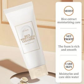 Rice Facial Cleanser,Clean and Clear Face Cleanser,Deep Cleansing & Pore Purifying Face Wash,Face Wash Women & Men,Face Care Korean Cleanser,Korean Skincare Hydrating Cleanser,Korean Face Wash