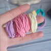 VIPMOFAN 子供用マカロンカラーヘアゴム 10本セット 高弾力 跡がつきにくい 滑り止め ヘアアクセサリー (6# キャンディー色系（10 本/箱）)6#