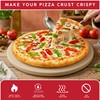 Maverick Pizza Stone with Gloves for Grill Oven 15 Inch