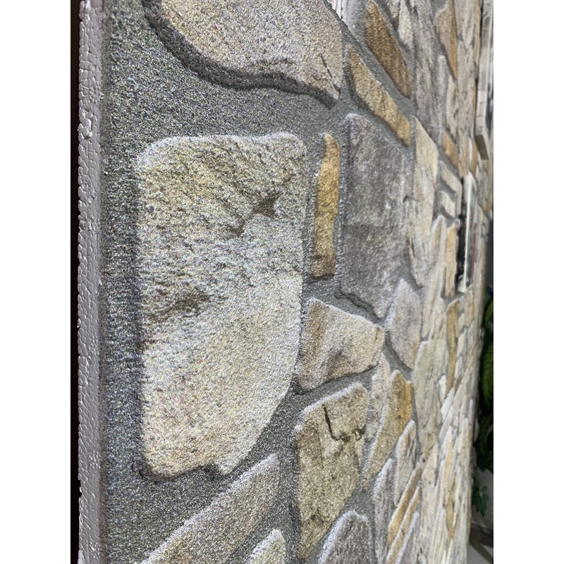 Dundee Deco 3D Wall Panels - Cladding Grey Gold Stone