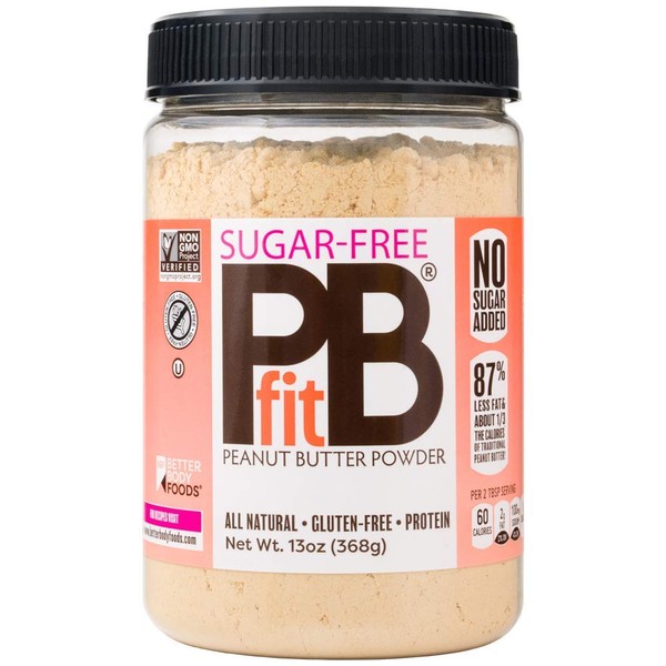 BetterBody Foods PBfit Sugar-Free All-Natural Peanut Butter Powder 368g (13 Ounces)