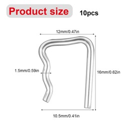 SANTUO 10Pcs Injector Leak Off Clips Common Rail Injector Leak Off Retaining Clips Compatible with Peugeot Compatible with Citroen Car Fuel Pipe Kit 1982A4, 1579KK, 03L130447, 7701477442, 4S7Q9F524AB