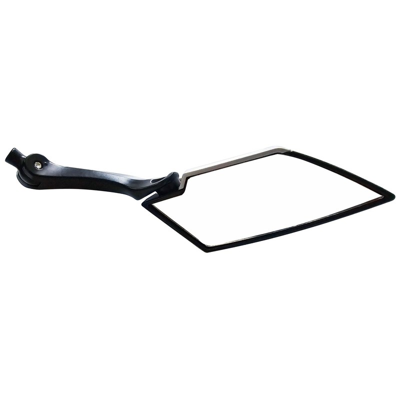 MotorToGo Black Carbon Motorcycle Mirrors for 2006 Yamaha YZF R6