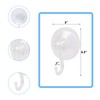 Suction Cup Hooks 6 Pack Clear Shower Hook Reusable Hanger