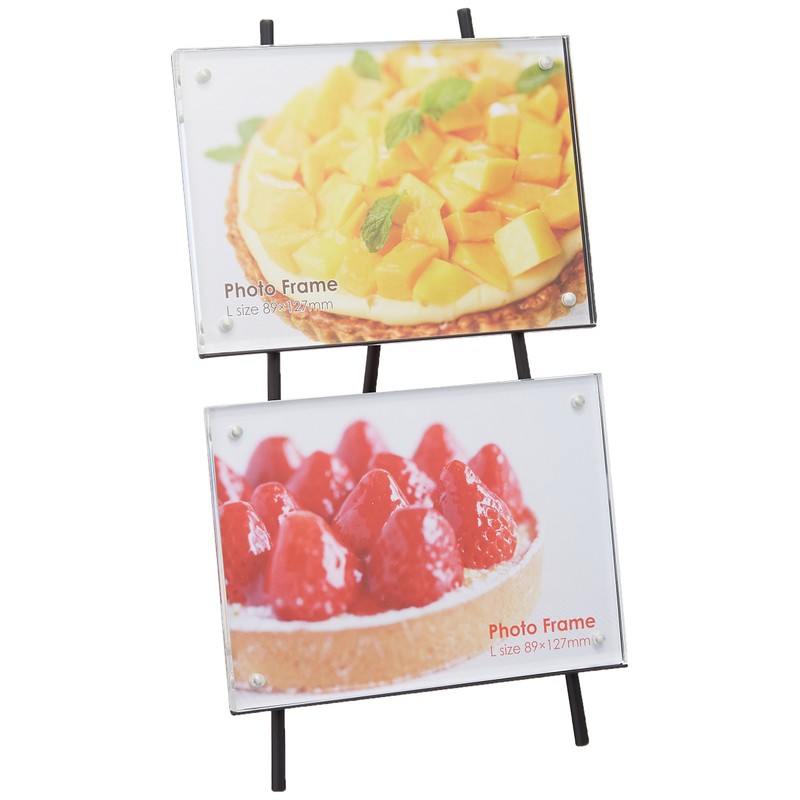 ナカバヤシ スタンドフォトフレーム L判2段